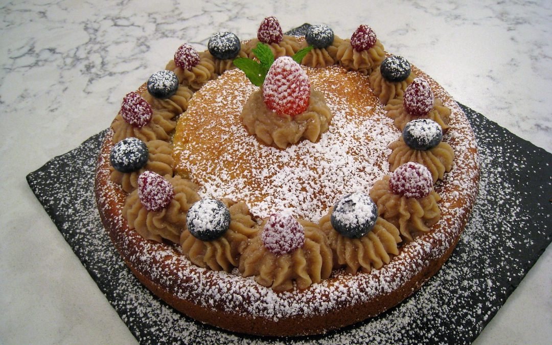 Tarta de castañas