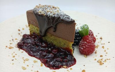 Tarta de chocolate de San Valentín