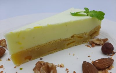 Tarta de mango y lima