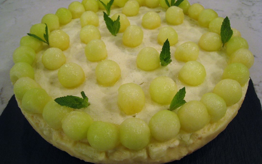 Tarta de mouse de melón