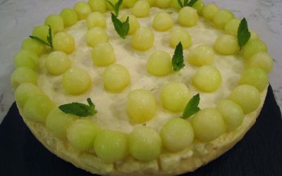 Tarta de mouse de melón