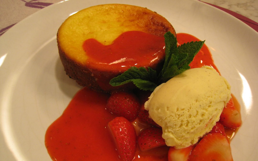 Tarta de queso con Fresas