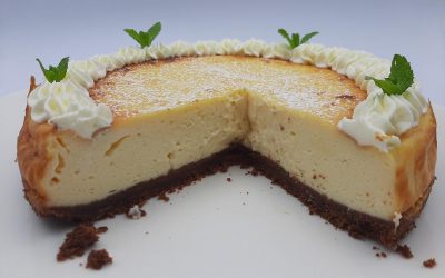 Tarta de queso y chocolate