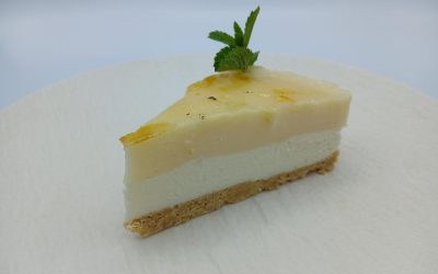Tarta de queso y crema