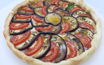 Tarta de tomate y queso