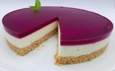 Tarta de vainilla y queso