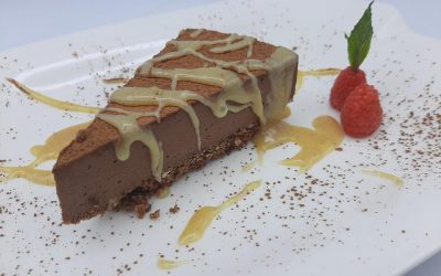 Tarta helada de chocolate