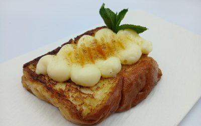 Torrijas brioche de chocolate blanco