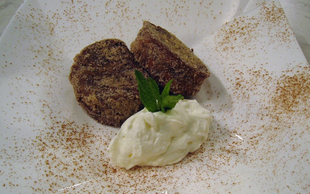 Torrijas de chocolate y nata
