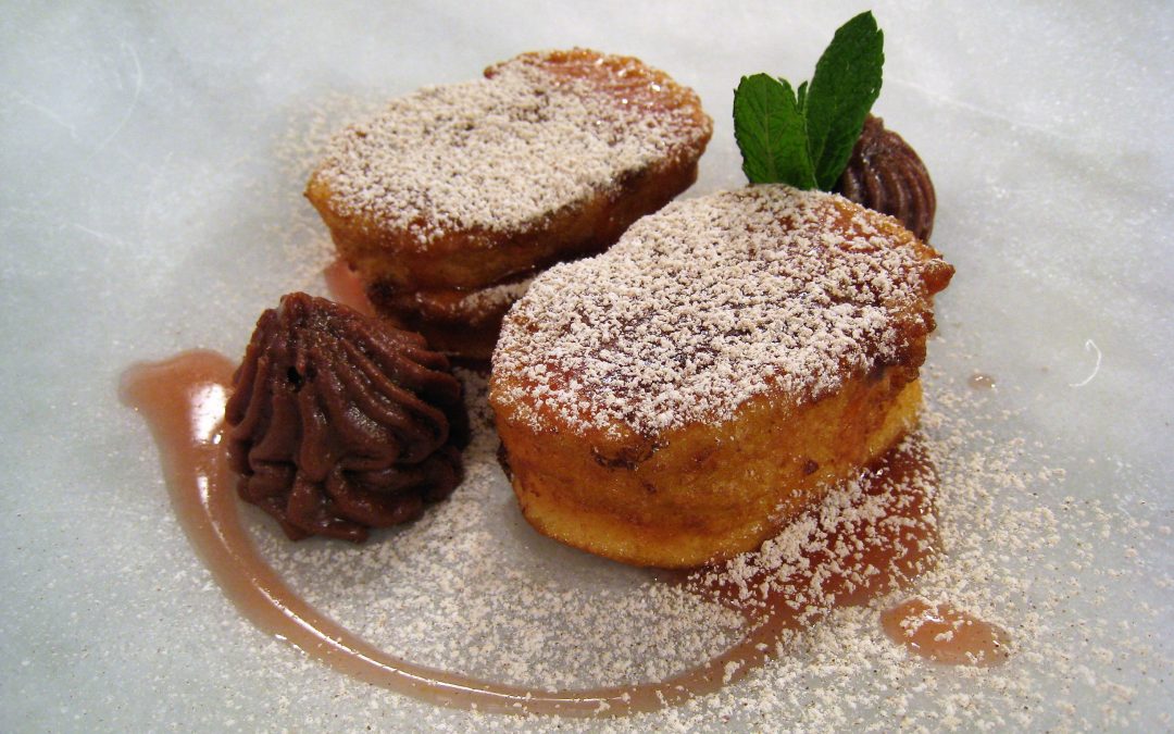 Torrijas rellenas de chocolate