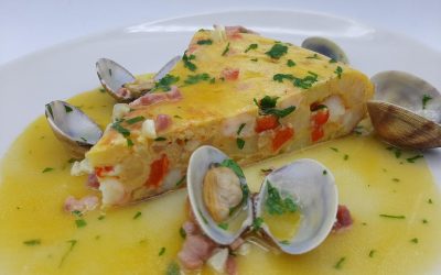 Tortilla de langostinos