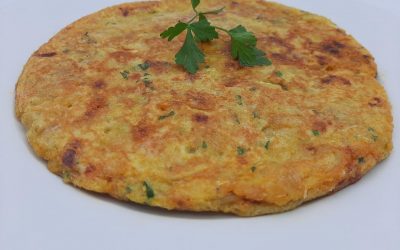 Tortilla de pan y chorizo