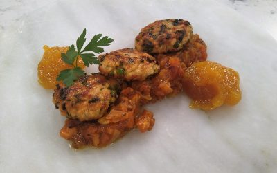 Tortitas de carne y arroz