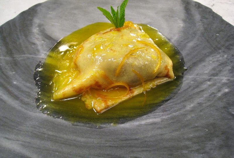 Tortitas rellenas de chocolate