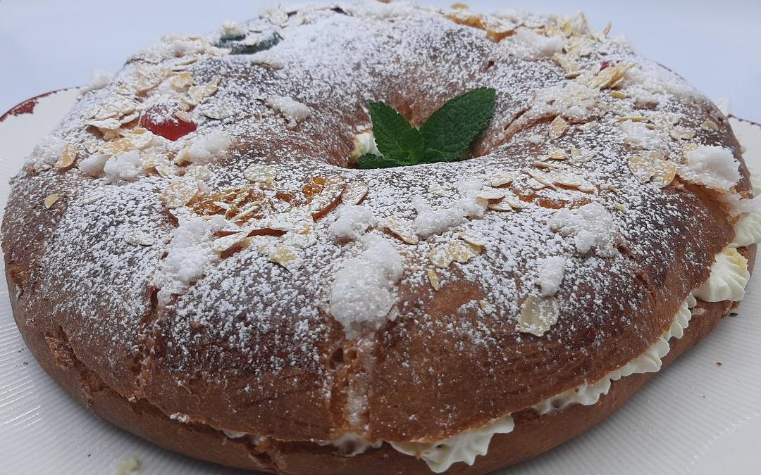 Tradicional roscón de reyes