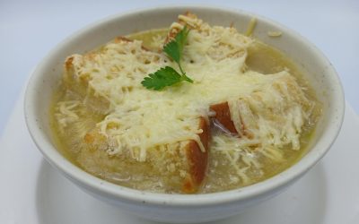 Tradicional sopa de cebolla