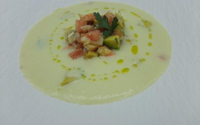 Vichyssoise con picadillo