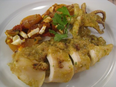 Calamares con almendras a la malagueña