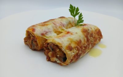 Canelones de Fajitas de pollo