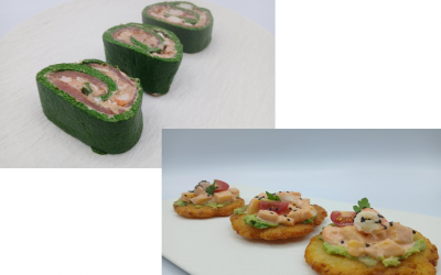 Rulo de salmón ahumado