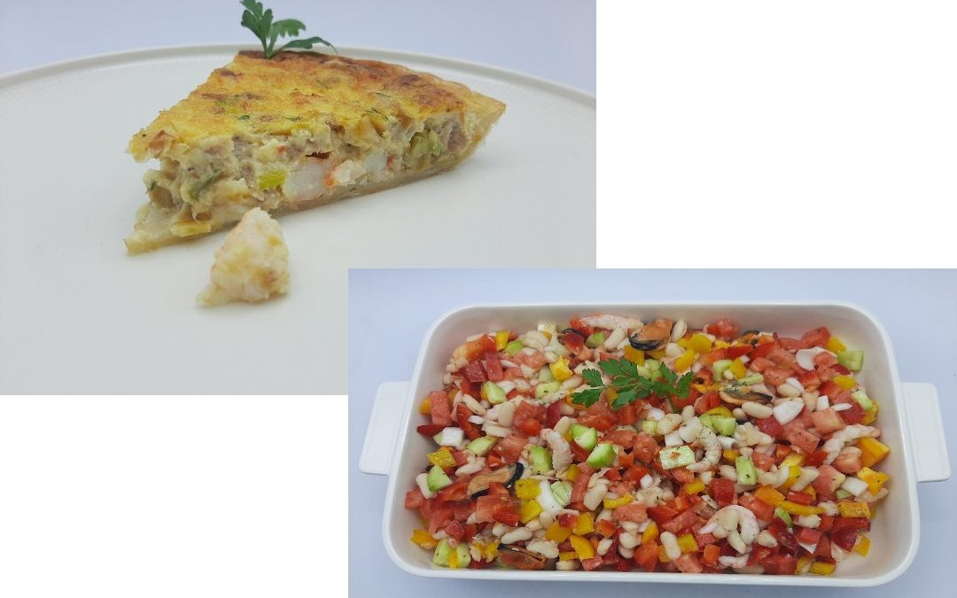 Quiche de langostinos