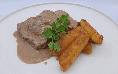 Filetes de lomo en salsa de tomillo