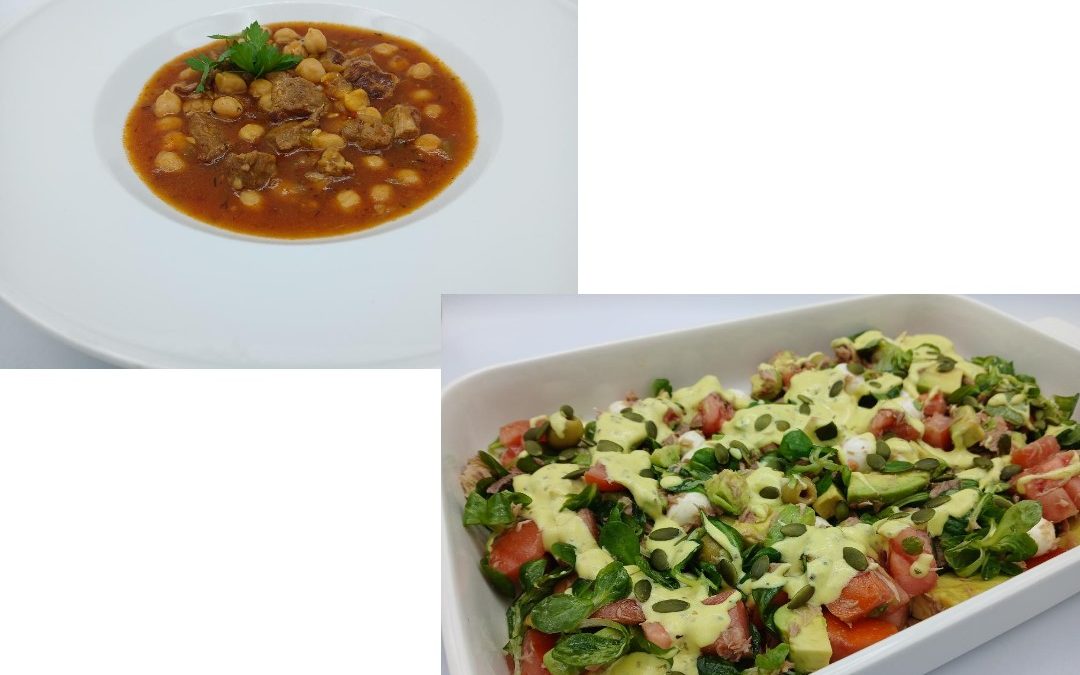 Garbanzos con cordero