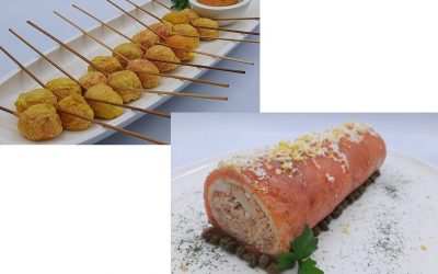 Pastel de Salmón con langostinos