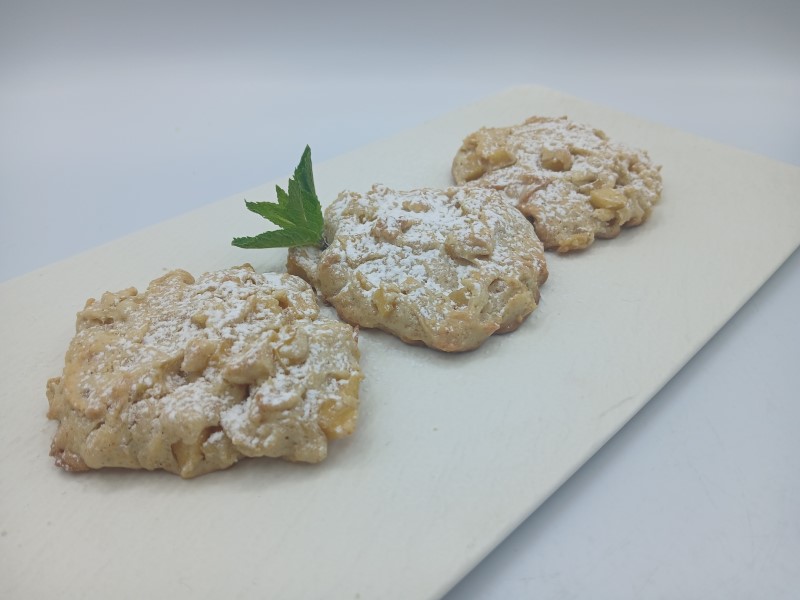 Tortitas y galletas de manzana