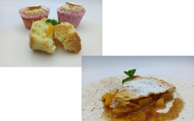 Magdalenas  de melocotón