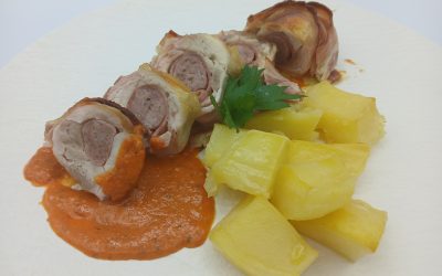 Muslos de pollo rellenos