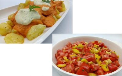 Patatas bravas asadas