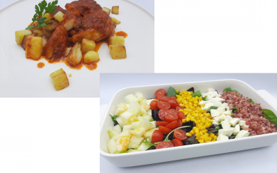 Pollo al triqui-triqui con patatas