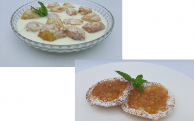 Sapillos y mini tartas de manzana