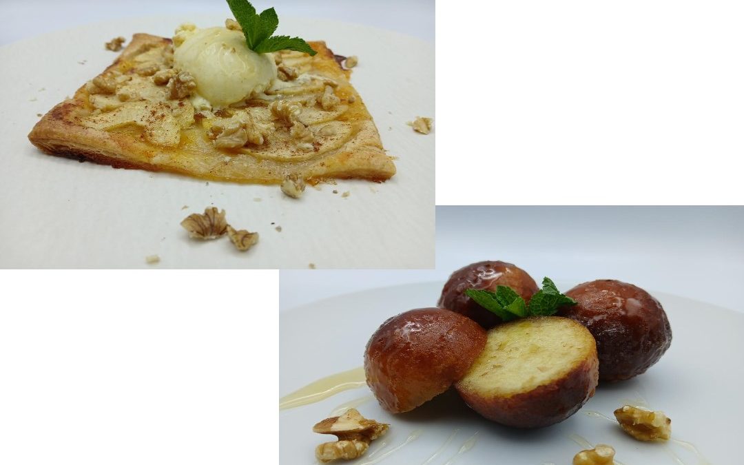 Tarta de manzana y miel