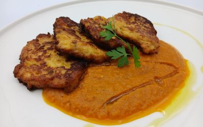 Tortitas de patata y chorizo