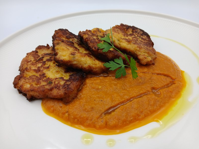 Tortitas de patata y chorizo