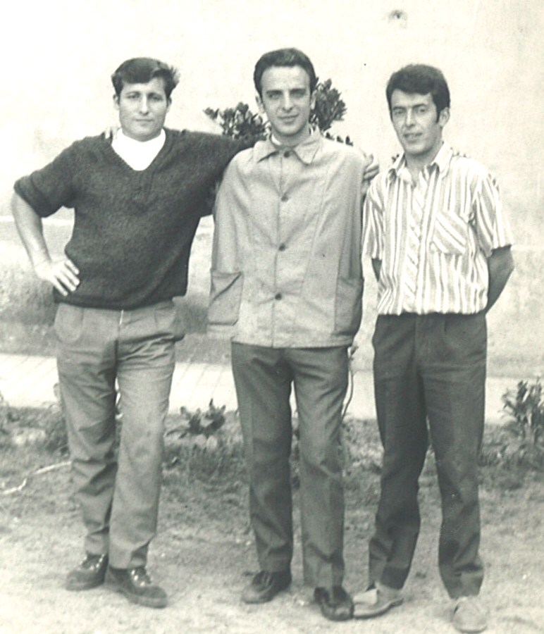 En la cárcel de Segovia (1969), Del Águila (derecha), junto a Saborido y Redondo.