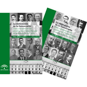 Dos tomos de investigación histórica sobre los alcaldes del Frente Popular en la provincia de Cádiz.