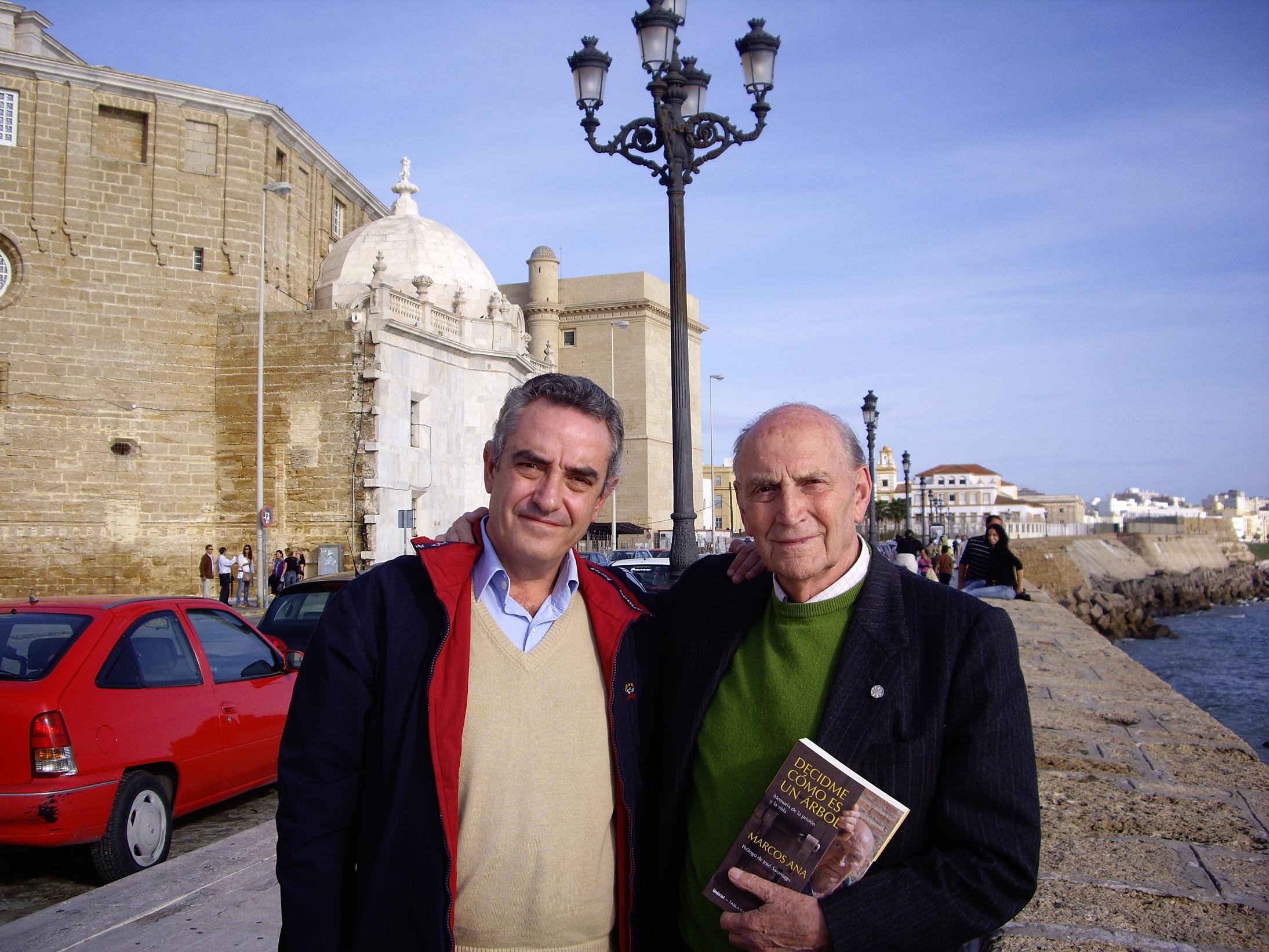 Marcos Ana con Rafael Guerrero en Cádiz