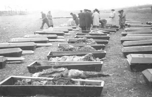 Paracuellos, diciembre de 1939. Franco ordenó la exhumación de los derechistas fusilados