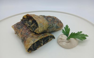 Crujientes de espinacas y queso