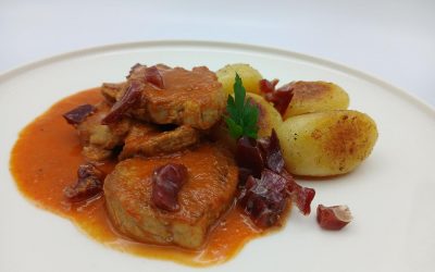 Solomillo de cerdo en salsa